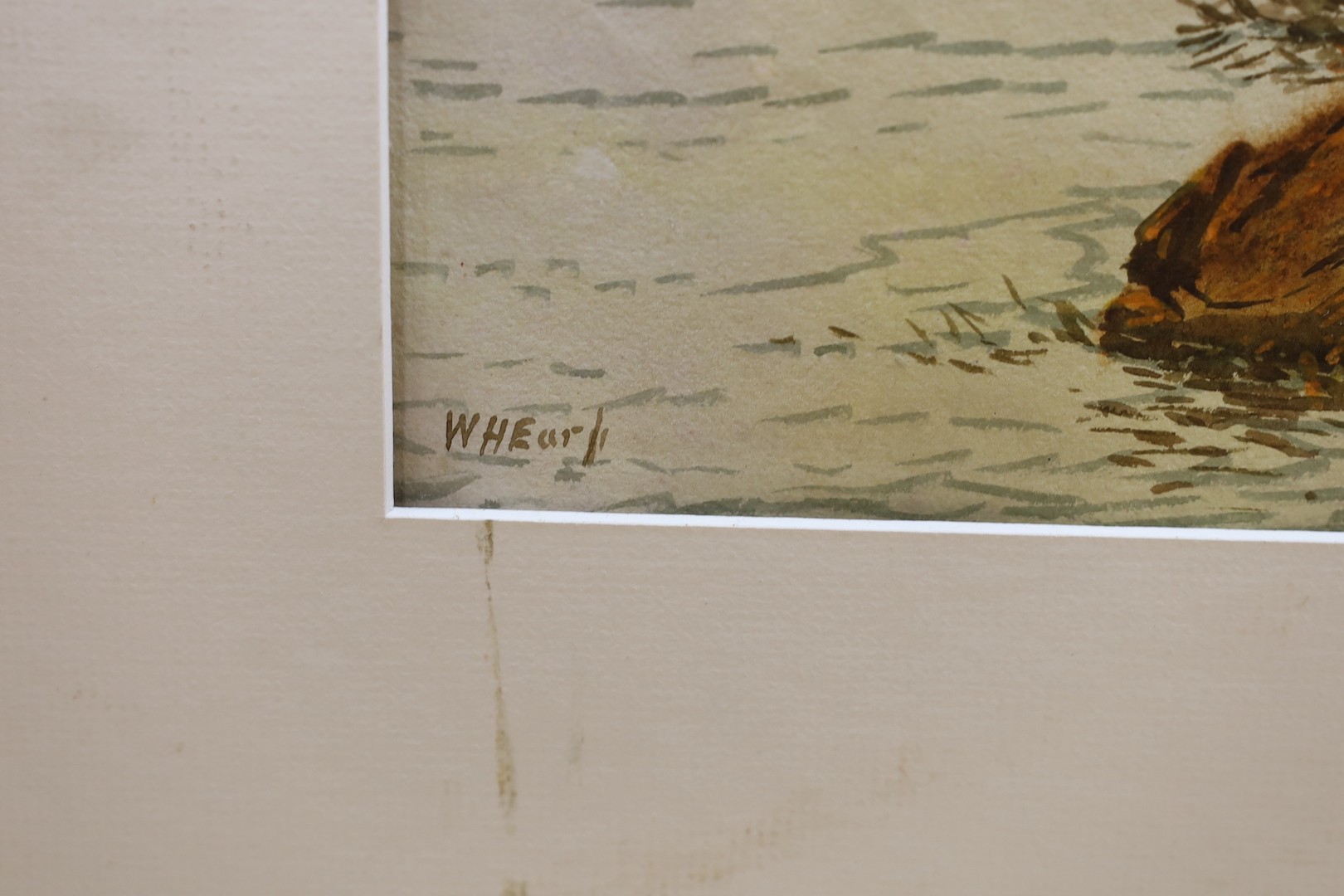 William Henry Earp (1831-1914), watercolour, Loch scene, signed, 55 x 37cm